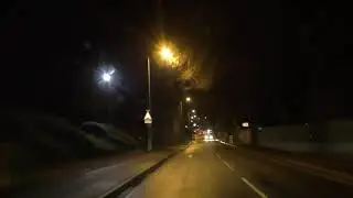 Night Drive On George Street, Tallow Hill, Midland Road & Wyld's Lane, Worcester, Worcestershire, UK