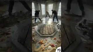 Stunning Epoxy Aquarium Floor Transformation #epoxy #renovation #satisfying