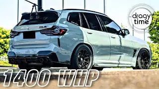 1400 WHP BMW X3M | S58 SINGLE TURBO | Extreme fast acceleration 100-200 Km/h & 60-130 mph