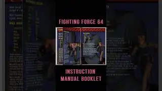 Fighting Force 64 | Instruction Manual | Nintendo 64 #n64 #fightingforce