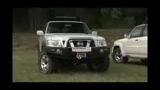 Nissan Patrol GR Y61 2005 test drive offroad in Russia