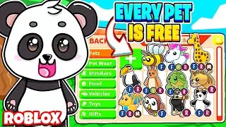 I Opened A FREE LEGENDARY PET SHOP in Adopt Me! Roblox Adopt Me