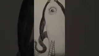 El pinguino surrealista #shorts #arte#pinguino #bol&iacute;grafo #surrealista #surreal