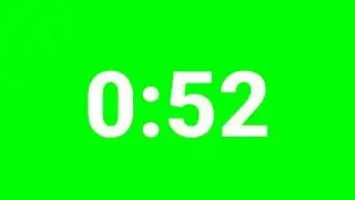 1 Minute Countdown Green Screen No Copyright | YouTube Help Yow!