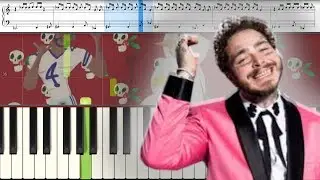 Post Malone - WOW Piano Tutorial
