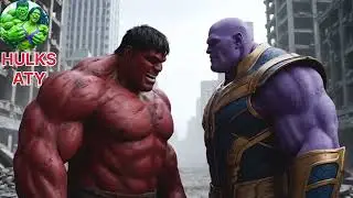 HULK vs RED HULK EPIC BATTLE! However, THOR'S Unexpected SAVE Changes Everything! #hulksaty  #hulk 