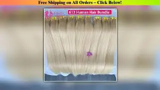 Yiwigs Color 613 Blonde Hair Straight 100% Unprocessed Raw Virgin Human Hair Bundles 10-30Inch