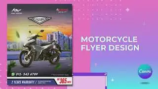 Design of a Motorcycle Sales Flyer Using Canva