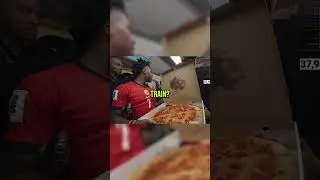 ishowspeed almost goes to jail for eating pizza in train in china  #funny #ishowspeed