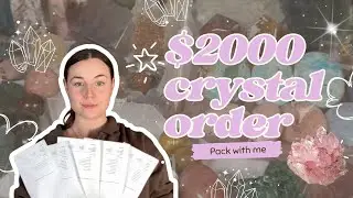 $2000 Crystal Order Packing ASMR ✨ | Crystal Business Vlog