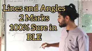 Lines And Angles ( class 8 ) 2 marks in BLE