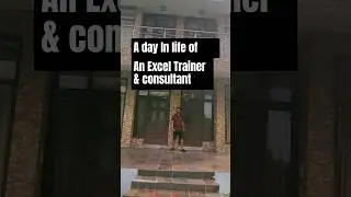 A day in life of an #EXCEL trainer & consultant ! #adayinmylife #shorts #shortsfeed #entrepreneur