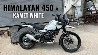 Royal Enfield Himalayan 450 Kamet White🔥Review | All Details | Motorxone