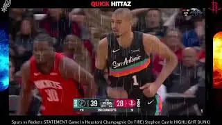 NBA ACTION PACKED HIGHLIGHT (QUICK HIT CLIPS) Houston Rockets Rally Comeback Win Against Spurs)