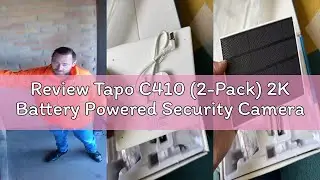 Review Tapo C410 (2-Pack) 2K Battery Powered Security Camera Outdoor Wireless, Colour Night Vision,
