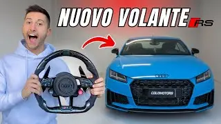 NUOVO VOLANTE RS per la mia AUDI TT : CARBONIO + LED !