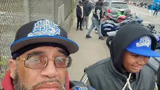 Balloon release for a little spud Bounce Squad MC Newark NJ 🎈🎈🏍🙏🏼