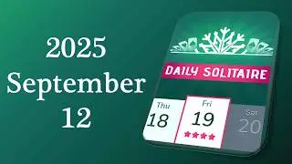 Daily Challenge Solitaire Solution September 12 2025