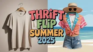 Thrift Flip Summer 2025 | Viral Upcycle Hacks You Need to Try! #thriftflip #upcyclingfashion