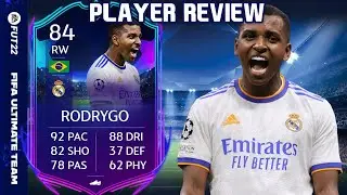 HE IS BROKEN! 84 RTTK RODRYGO PLAYER REVIEW! FIFA 22 ULTIMATE TEAM