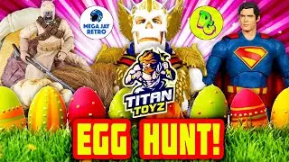 New Action Figure Egg Hunt! Star Wars, Superman, WWE