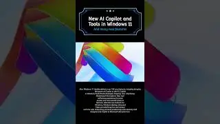 Windows 11 New AI Copilot, AI tools and 200+ new | Releasing on 26 September 2023 | #windows11 #23h2