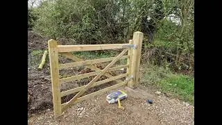 installing a field gate entrance
