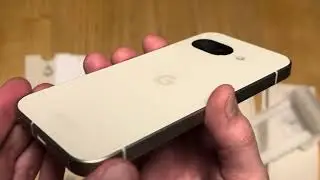 Google Pixel 9a Porcelain Android Smartphone Unboxing Video & Closer Look (no comment) [4K] [UHD]