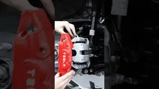 Tesla Brake Caliper Covers installation🔥#teslamodely #teslamodelyperformance