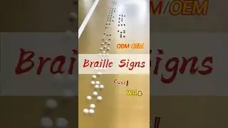 The most efficient and economical way to produce Braille signs#braille #braillesigns #sign #signage