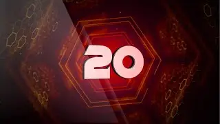 Polygon cyberpunk neon fact number animation (Fact Slides) Rio
