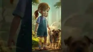 Little girl and dog/ Girl and dog story// Little girl// Dog #dog #trending #viralvideo #viralshorts