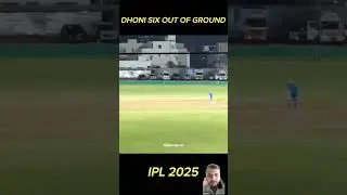 Mahendra Singh Dhoni six out of ground #cricket #cricketlover #msdhoni #cap #viralvideo #vralshorts