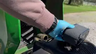 John Deer Air Filter Change X300 Part # MIU12555