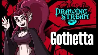 [Drawing Stream] Drawing Gothetta  [Vtuber Skullivan]