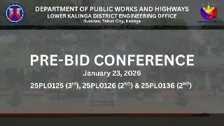 Procurement Livestream of DPWH Lower Kalinga District Engineering Office on January 23, 2026