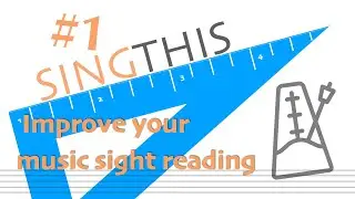 Learn sing notes on a music sheet #1 SINGTHIS