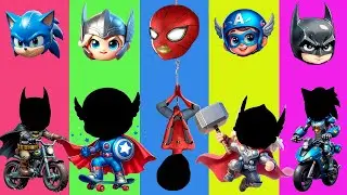 Wrong Eyes 👀 Challenge Sonıc,Thanos,Spıderman, Animation | Dame Tu Cosita Funny Puzzle & Wrong Heads