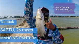 Menentukan spot baru ikan baramundi atau kakap putih di tambak. spot tambak kaliori rembang #mantap