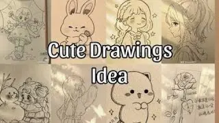 50+ Cute Drawing Ideas |AestheticDrawing Ideas✨   