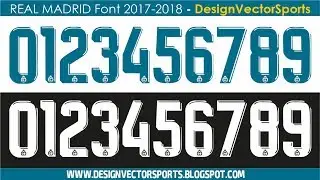 REAL MADRID FONT 2017 - 2018 | DESIGNVECTORSPORTS