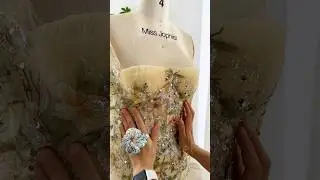 Making a corset floral embroidery midi dress #dress #gown #fashion #sewing #creative #diy #sewing