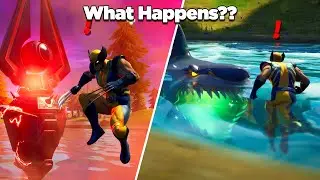 What Happens When Boss Wolverine Fights a Gorger, Loot Shark & An Army of Bot Grenades? - Fortnite