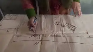 drafting and cutting on paper ll new batch ll learning from start ll feel free to visit Shining Star