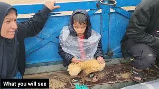 Nomadic love: Family togetherness with a delicious lunch in rainy weather