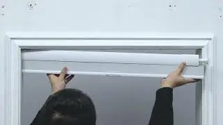 No Drilling - Threaded Single Header Honeycomb Shade Installation Demonstration