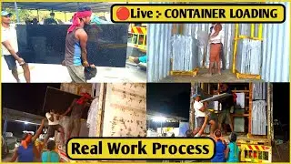 🔴Live Container Loading Process | Real Loading Process From Factory | Export Quality Granite Slabs |