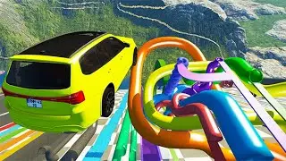Slant of Death Jumps & Crashes #4 - BeamNG drive