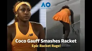 Coco Gauff&rsquo;s Explosive Racket Smash Sparks Frenzy After Crushing Australian Open Loss