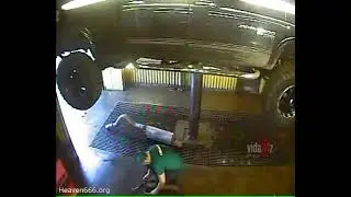 Dodge Ram fall off hydraulic lift at the mechanical shop